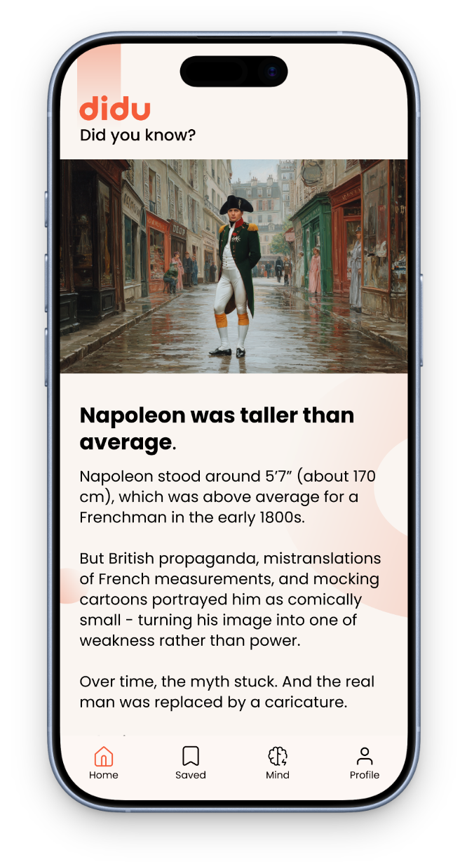 Napoleon was taller than average