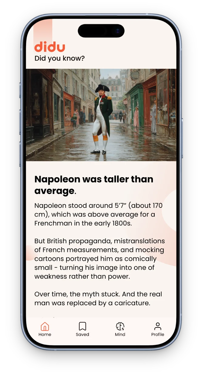Napoleon was taller than average